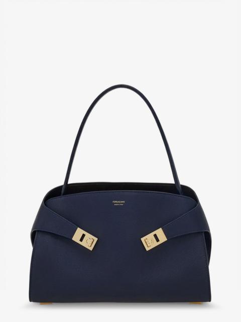 FERRAGAMO Ferragamo Hug Leather Shoulder Bag