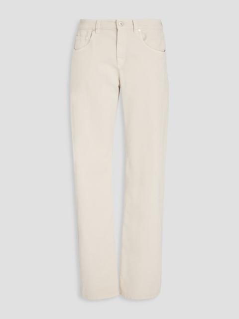 Brunello Cucinelli High-rise wide-leg jeans