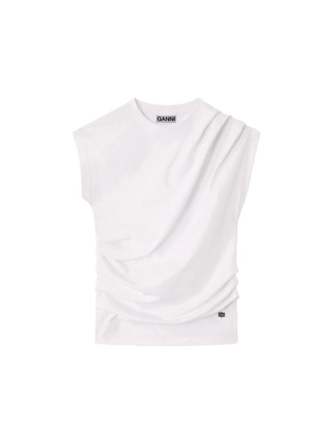 GANNI Ganni White Tops - T-Shirts & Jerseys Women