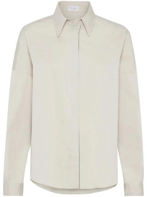 Brunello Cucinelli Brunello Cucinelli Women Blouse With Monili Trim