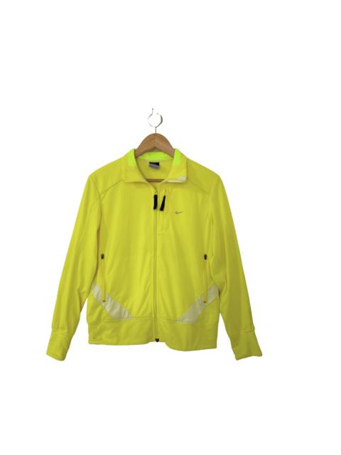 Nike Dri-fit Small Swoosh Embroidery Yellow Neon Jacket