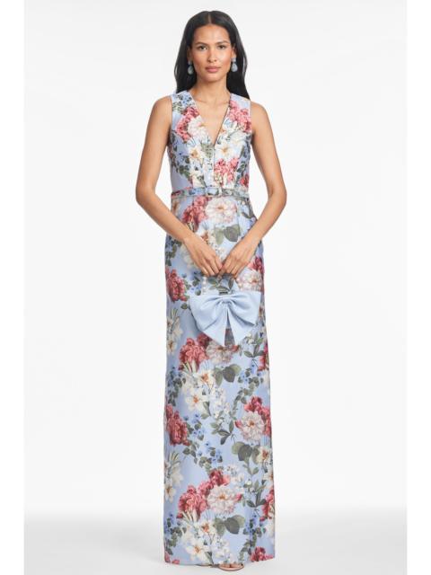 SACHIN & BABI ADELLYN GOWN - POWDER BLUE BOUQUET