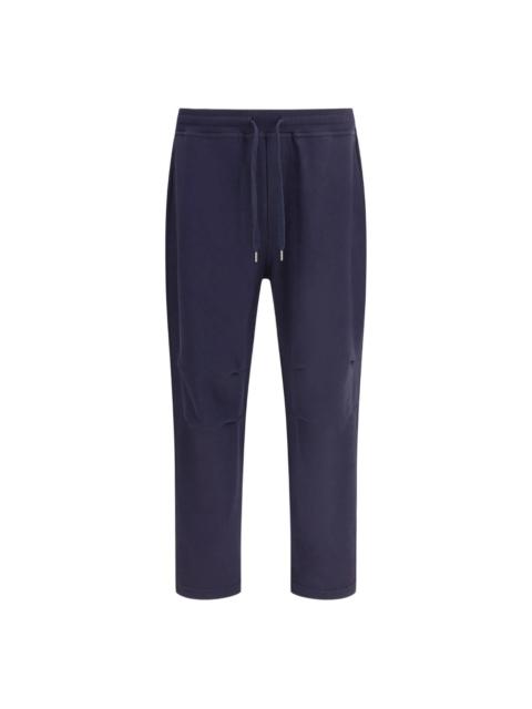 Brunello Cucinelli Brunello Cucinelli Blue Trousers - Cropped Trousers Men