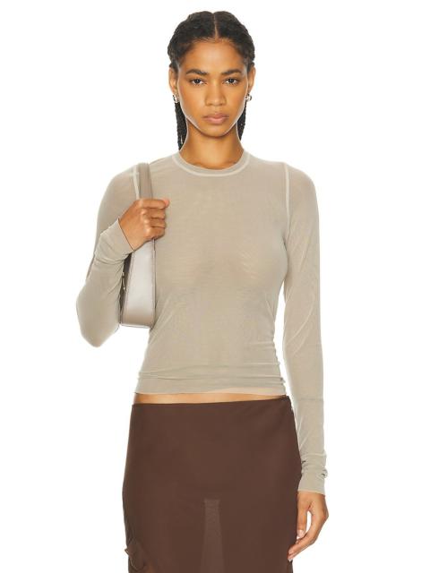 PRISCAVera Long Sleeve Mesh Top