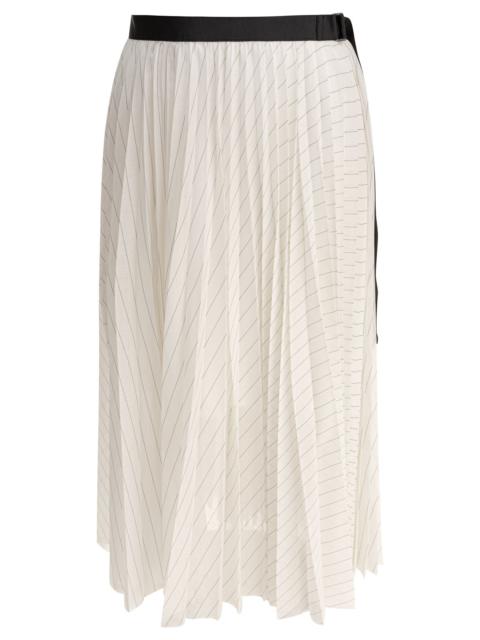 sacai Sacai Spun Organza Skirt