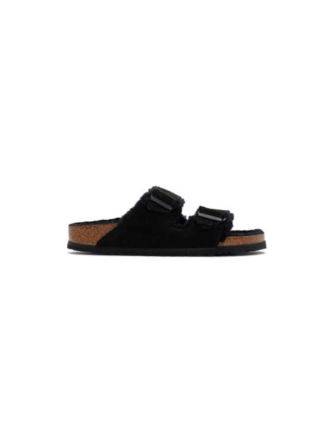 BIRKENSTOCK Black Narrow Arizona Shearling Sandals