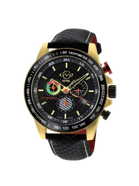 Other Designers GV2 by Gevril Scuderia Chronograph Tachymeter Black Dial Men's Watch 9922