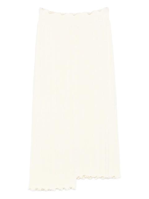 Jil Sander asymmetric midi skirt