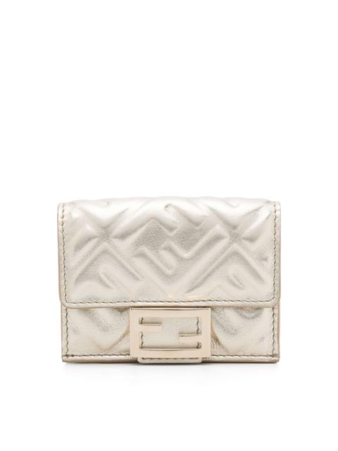 FENDI Baguette leather trifold wallet