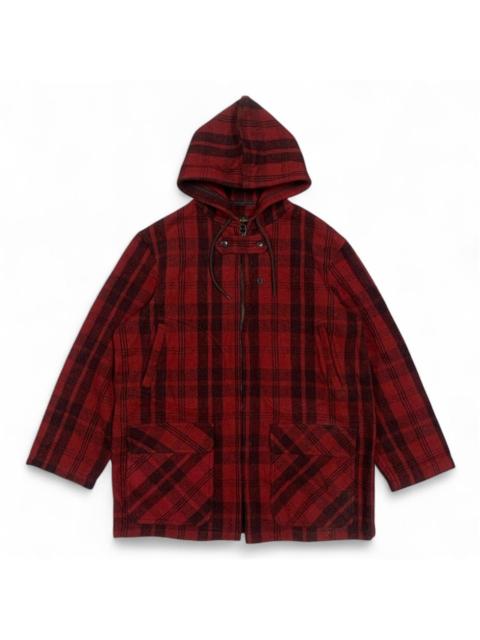 Other Designers Toyo Enterprises - Vtg Style Eyes Toyo Enterprise Plaid Wool Hooded Jacket