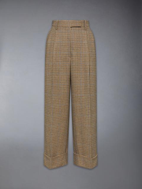 Thom Browne GUNCLUB CHECK CHEVIOT TWEED DOUBLE PLEAT TROUSER