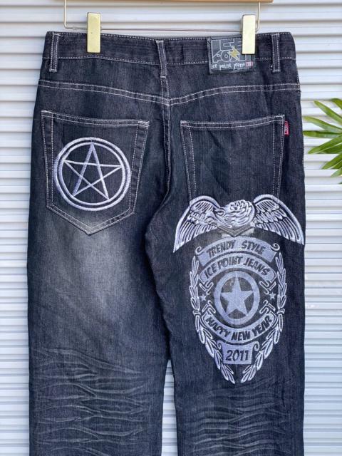 Other Designers Japanese Brand - Vintage Ice Point Satanic Embroidered Denim /HystericKapital