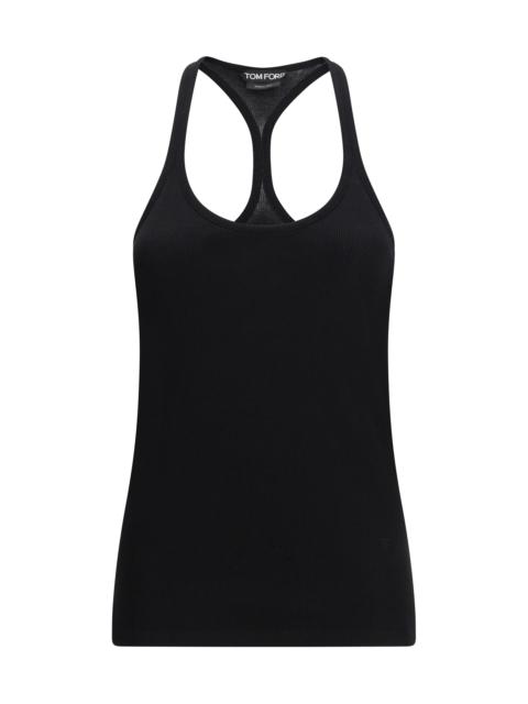 TOM FORD Tom Ford Silk-blend Ribbed Jersey Tank Top