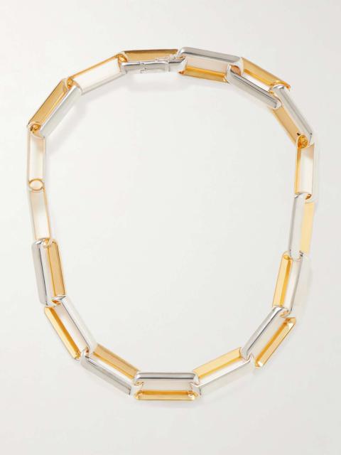 Gold- and silver-tone necklace Gold
