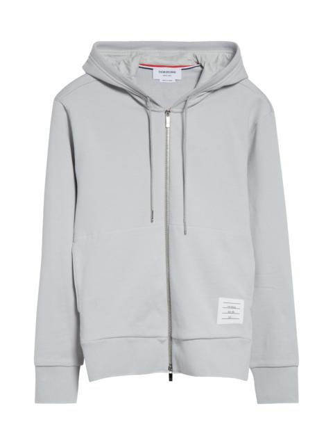 Thom Browne Thom Browne Engineered 4-Bar Cotton French Terry Zip-Up Hoodie in Pale Grey 050 at Nordstrom