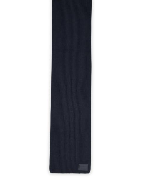 Dolce & Gabbana Dolce & Gabbana 'Dg' Patch Scarf In Blue Cashmere Men