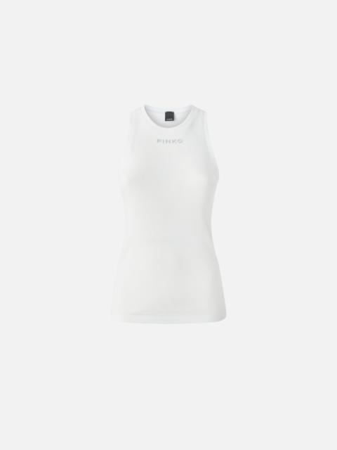 PINKO RIBBED VEST TOP