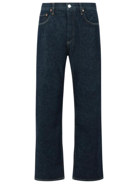 AGOLDE Agolde 'MAGNUS Mid Rise Bow Legs' 'RINSE' Cotton Jeans