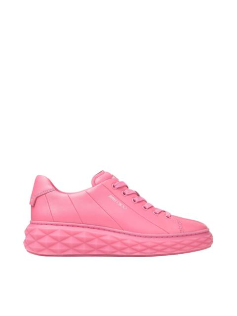 JIMMY CHOO Jimmy Choo Diamond Light Maxi / F Candy Pink Nappa Leather Low-Top Trainers