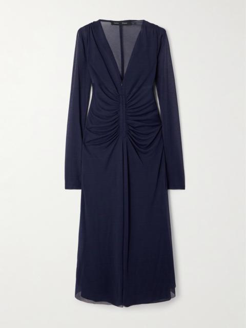 Proenza Schouler Kerstin Ruched Jersey Midi Dress