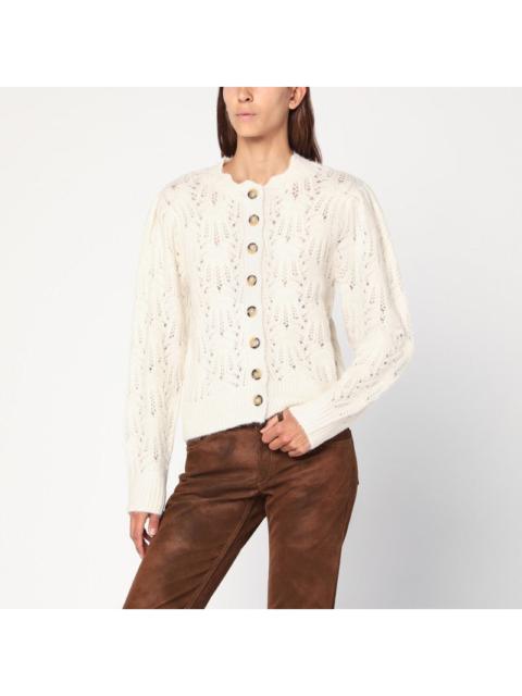 Isabel Marant Étoile Isabel Marant Étoile Openwork Écru Alpaca-Blend Cardigan Women