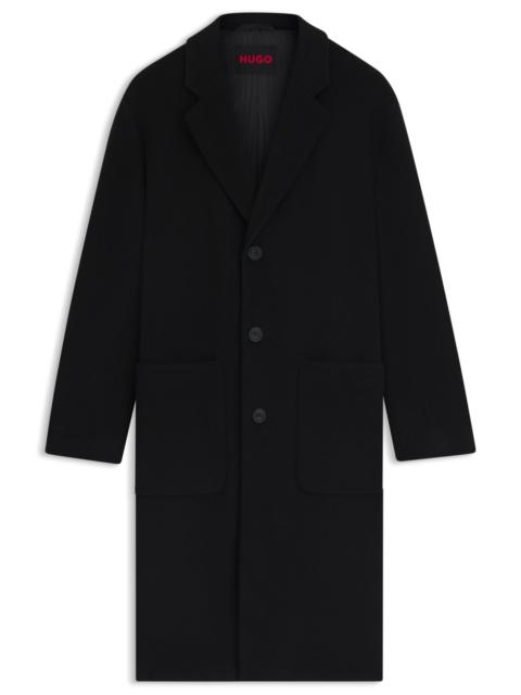 HUGO REGULAR-FIT COAT IN A WOOL BLEND