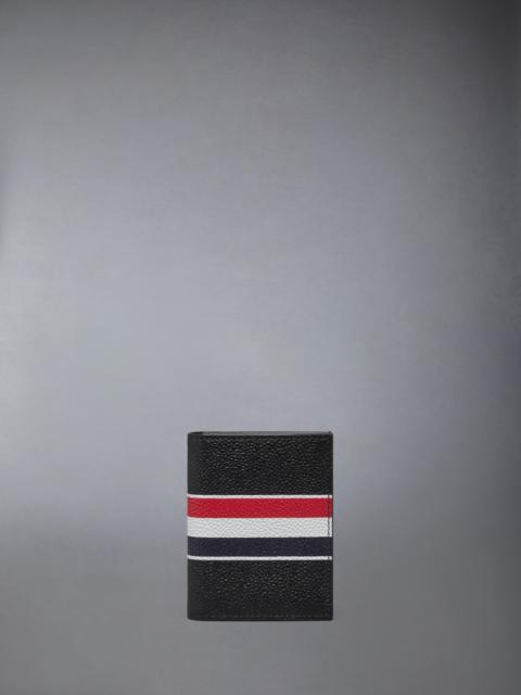 Thom Browne PEBBLE GRAIN RWB STRIPE DOUBLE CARD HOLDER
