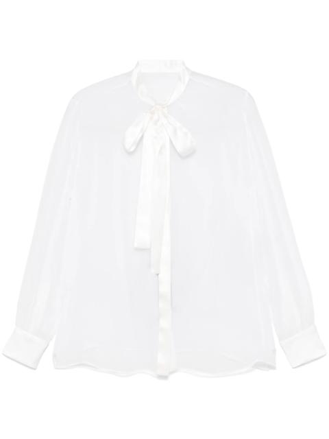 Dolce & Gabbana chiffon pussy-bow shirt