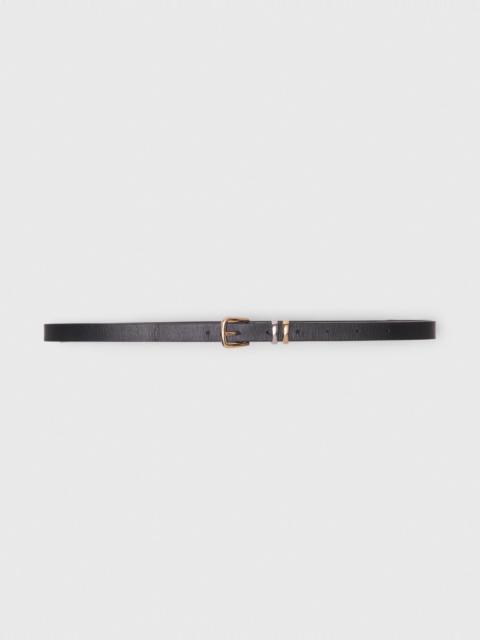 maje Slim belt with square buckle