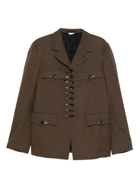 Comme des Garçons Homme Plus buttoned wool jacket