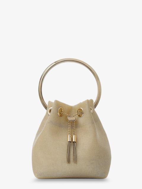JIMMY CHOO Jimmy Choo Bon Bon Metallic Mesh Bucket Bag
