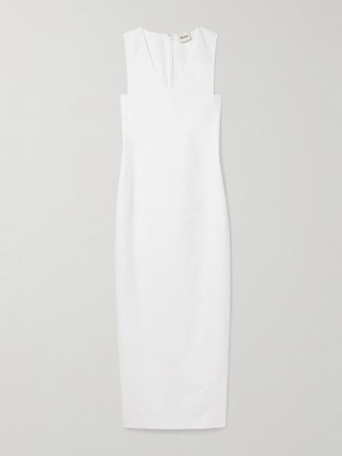 KHAITE Avery Cotton-poplin Maxi Dress
