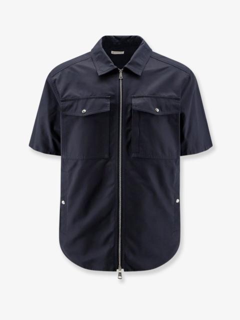 Moncler Moncler Men Cotton Blend Shirt With Zip