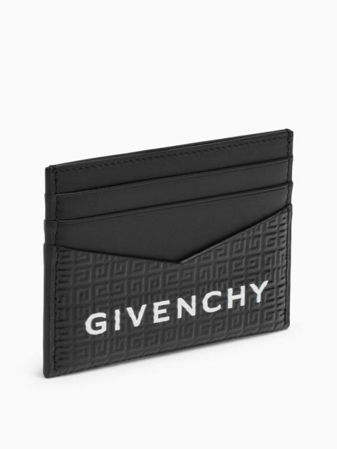 Givenchy Black 4G Leather Card Holder With Logo Men