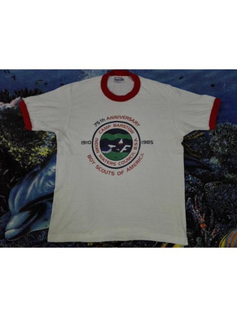 Other Designers Vintage - Vintage 80s BSA BOYS SCOUTS OF AMERICA 1985 50/50 Ringer