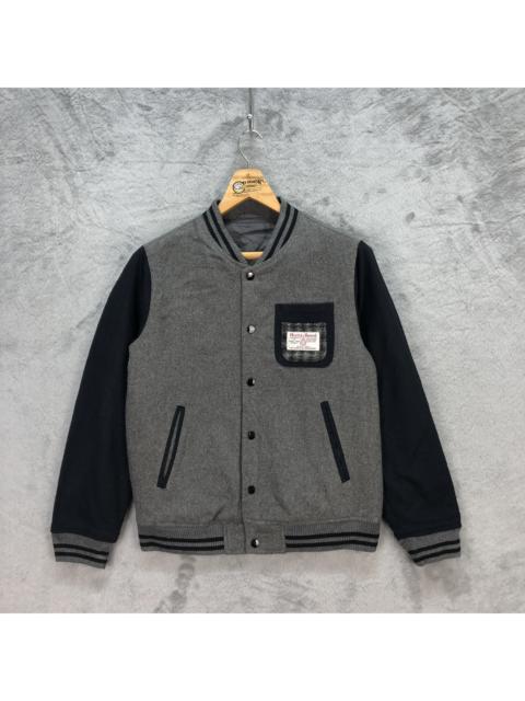 Other Designers Harris Tweed - Harris Tweed Wool Bomber Jacket #5768-206