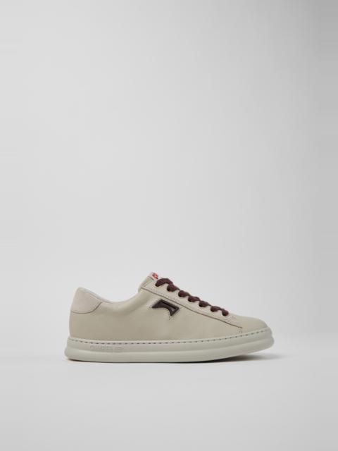 CAMPERLAB Gray Leather and Nubuck Sneaker for Women.