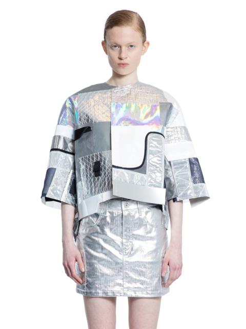 Junya Watanabe Iridescent-Nylon-Patchwork-Jacket