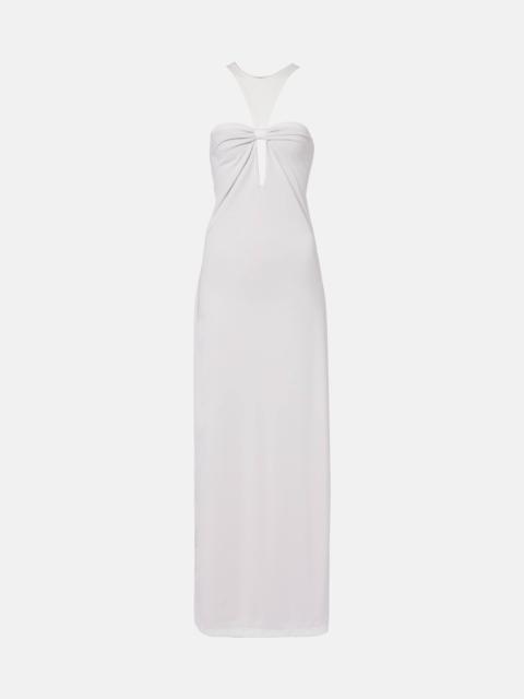 ADRIANA DEGREAS Open-back maxi dress