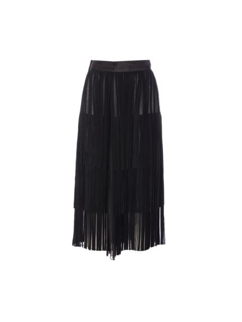 Dolce & Gabbana Dolce&Gabbana Women Organza Skirt With Firnges