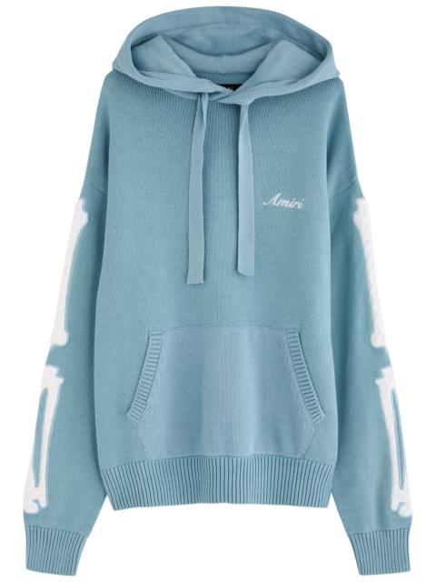 AMIRI Amiri Bones Hooded Cotton-knit Sweatshirt