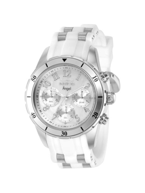 Other Designers Invicta Angel Chronograph GMT Quartz White Dial Ladies Watch 37347