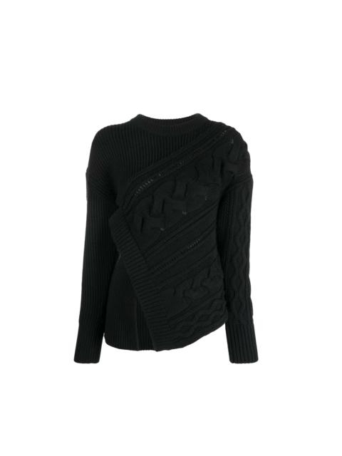 Alexander McQueen Alexander Mcqueen Asymmetric Wool Jumper Women