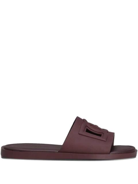 Dolce & Gabbana Dolce & Gabbana Men Logo Slide Sandals