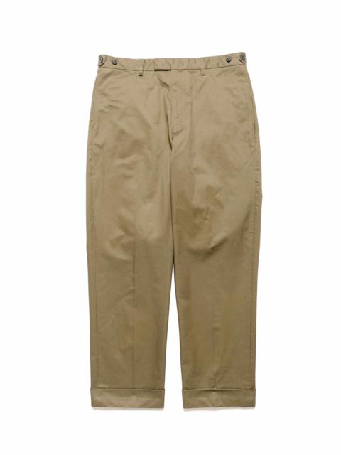 BEAMS PLUS IVY Trousers Ankle-Cut 80/3 Twill Olive