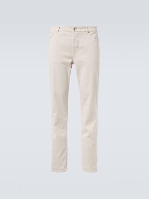 Mid-rise slim jeans