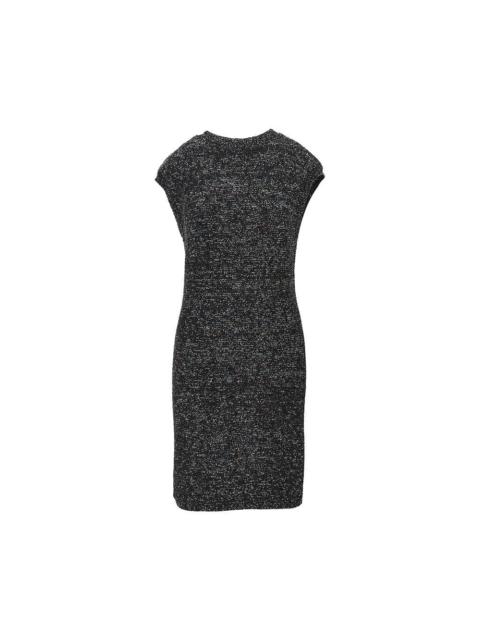 EMPORIO ARMANI Emporio Armani Sequinned Knit Mini Dress Black