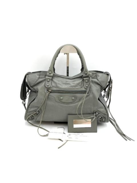 BALENCIAGA Balenciaga Gray City Motorback Medium