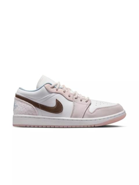 Jordan 1 Low "White/Ironstone/Light Soft Pink" Women's Shoe
