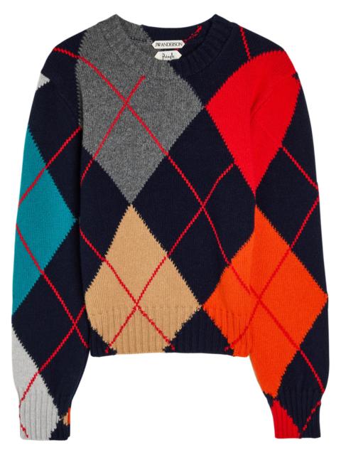 JW Anderson JW Anderson Pringle Crew-neck Argle Wool Jumper